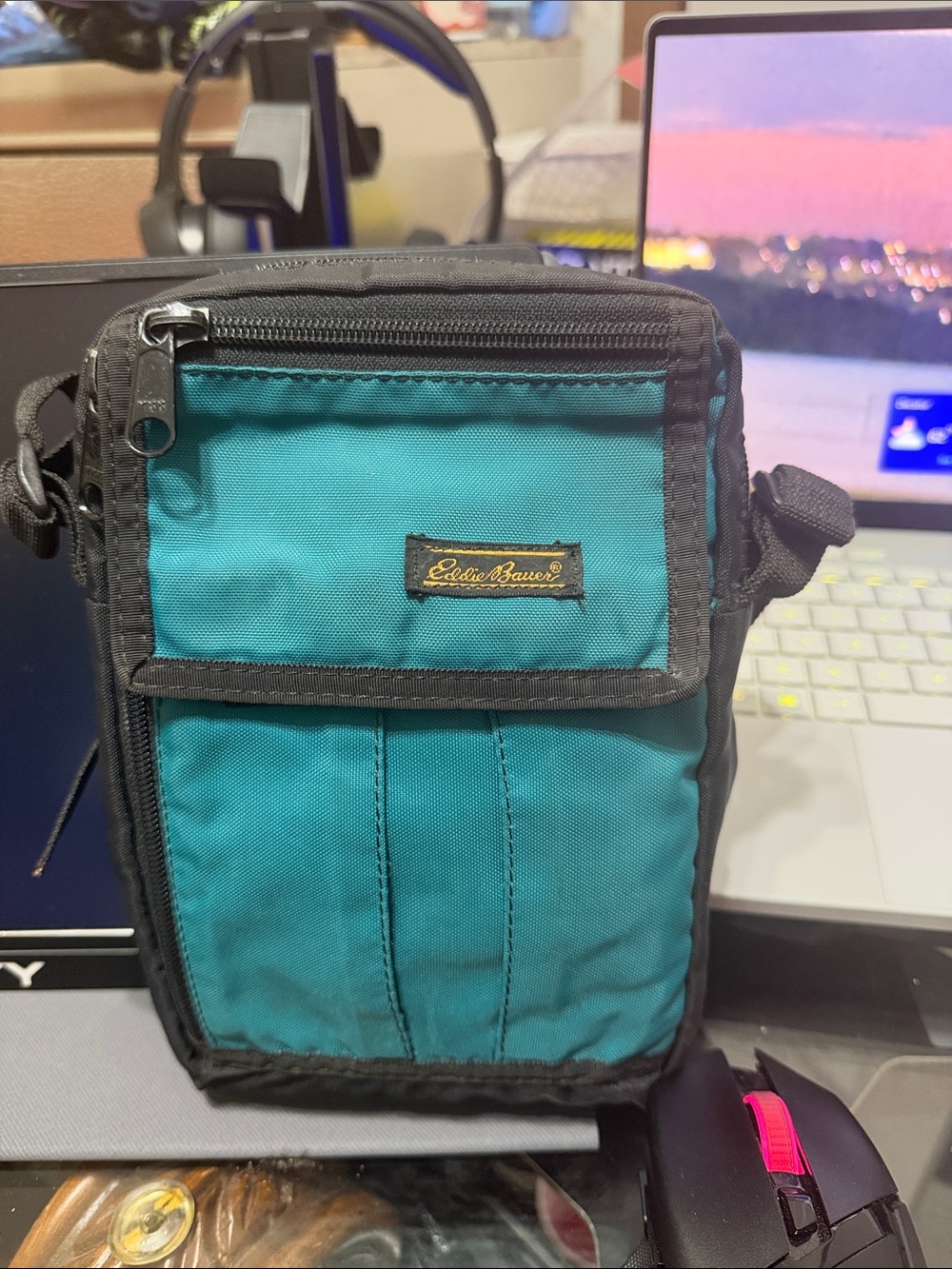 Rare Vintage Eddie Bauer Crossbody Messenger Bag
